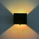 Lámpara LED Decorativa de Pared (aplique) Recargable, Up and Down, 16W, RGB-Múltiple CCT WW 3000K / NW 4000K / CW 6000K, Dimensiones: 100x100x80mm, IP20, Negro
