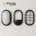 Lámpara LED de Pared (Aplique), Tortuga, 18W, 4000K Blanco Natural, 100-277Vac, IP65, Negro, 120 Grados, Dimensiones: 220x135x65mm, Uso exterior e interior