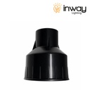Lámpara p/Piso Empotrable, 3W, 3000K Blanco Cálido, 12Vdc, Dimensiones: Lámpara Ф55mm, Base Ф78x90mm, IP68, 30x45 Grados