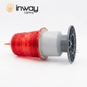 Luz de Obstrucción Cónica / 6-8Lux, 15W, secuencia parpadeo 20-60 ciclos por minuto, Rojo, 110Vac, Dimensiones: 300x500mm, IP65, 270 Grados