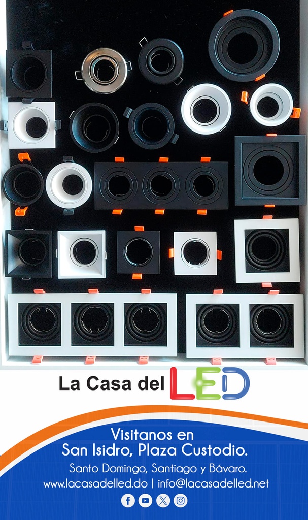 Bombilla LED Dicroica COB, 5W, 3000K Blanco Cálido, GU10, 100-260Vac, IP20, 30 Grados, Dimensiones: Ф50x60mm