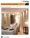 Bombilla LED Dicroica COB, 5W, 3000K Blanco Cálido, GU10, 100-260Vac, IP20, 30 Grados, Dimensiones: Ф50x60mm