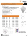 Bombilla LED Dicroica COB, 5W, 3000K Blanco Cálido, GU10, 100-260Vac, IP20, 30 Grados, Dimensiones: Ф50x60mm