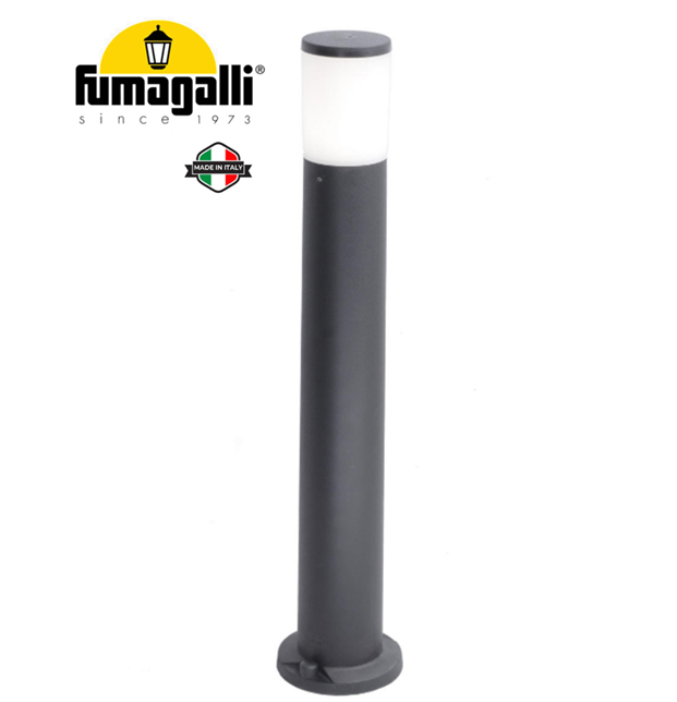 Bolardo LED con Bombilla Multi CCT 8.5W, 2700K-4000K, 100-240Vac, Dimensiones: Ø100x800mm, IP55, Negro