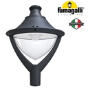 Lámpara Garden Light LED con Bombilla E27, 30W, 3000K Blanco Cálido, 100-240Vac, Con difusor transparente, Base: mm, Dimensiones: 480x480x680mm, IP55, Negro