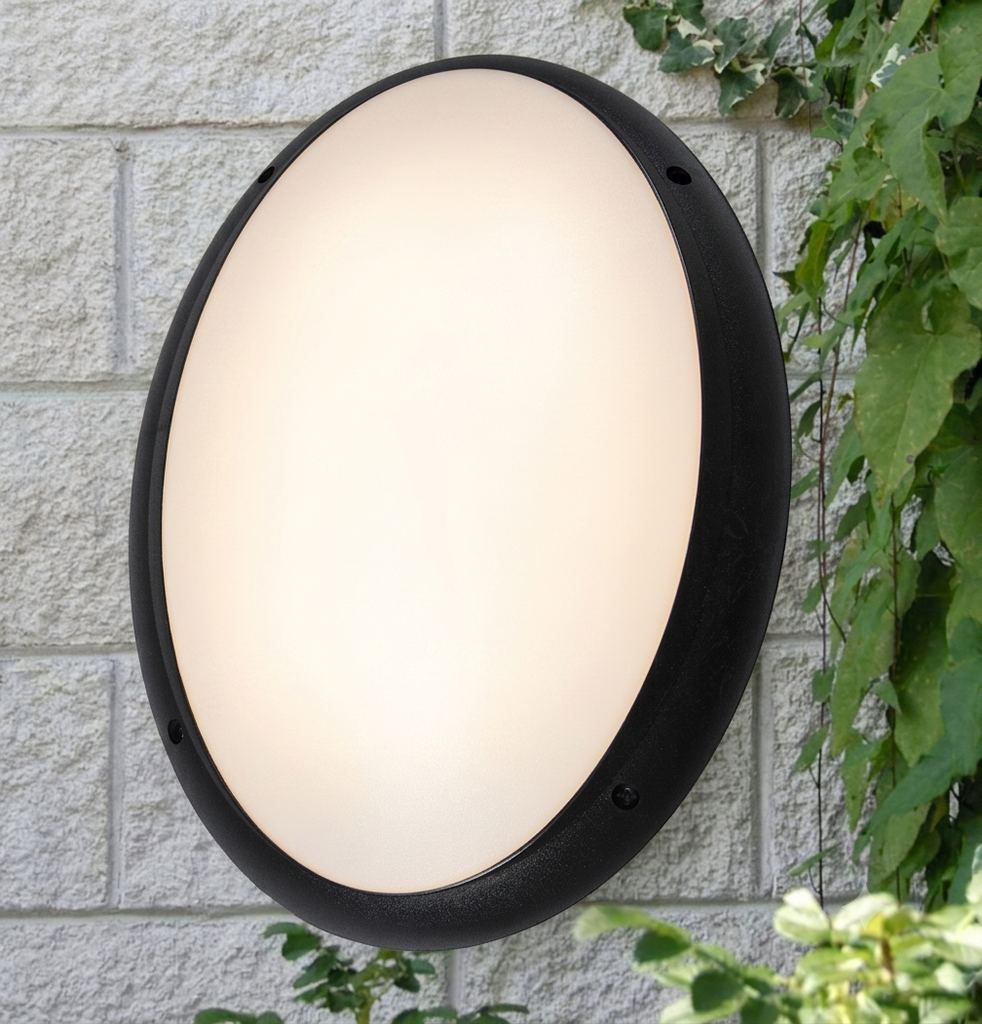 Lámpara LED de Pared (Aplique), DGW-1858, 10W, 3000K Blanco Cálido, 85-265Vac, IP60, Negro, 120 Grados, Dimensiones: 185x115x60mm, Material: Aluminio, Uso en exterior techado o interior