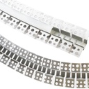 Perfil Flexible de Aluminio p/Cinta LED para PCB de 5-9mm, DG-E5313, Medidas: 52.5x13x2500mm, p/Empotrar, incluye: difusor opal con nivel de transparencia de un 65%, 2 tapas terminales y 4 clips, Plateado