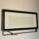 Reflector SMD DOB TOP, 400W, 6000K Blanco Frío, 100-265Vac, IP65, 120 Grados, Negra, Dimensiones: 696x328x43mm