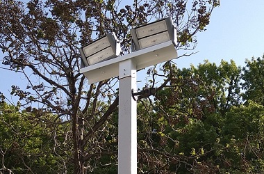 [DGPR-1029517] Lámpara Flood Light LED Modular FL2C-2, 120W, 2 Módulos, 3000K Blanco Cálido, M33A-VCA (1x63pcs), 1325, 25 Grados, SANAN 3030, 72,000 horas de vida útil, 100-277Vac, IP68, Gris