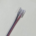 Conector p/Cinta LED Unicolor, SMD2835, para ancho (PCB) de 8mm, IP20, Incluye: Cable de un lado de 150mm