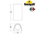 Lámpara LED de Pared UP &amp; Down (Aplique), Marta 90, 2x2.9W, 2xGU10, Multi CCT 2700K-4000K, Dimensiones: 170x92x80mm, 100-240Vac, IP55, Negro