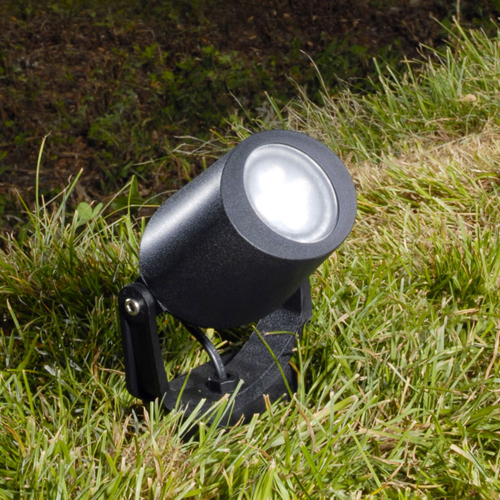 Reflector Mini Tommy, GU10, 2.9W, Multi CCT 2700K-4000K, Dimensiones: 122x127x135mm, 100-240Vac, IP66, Negro