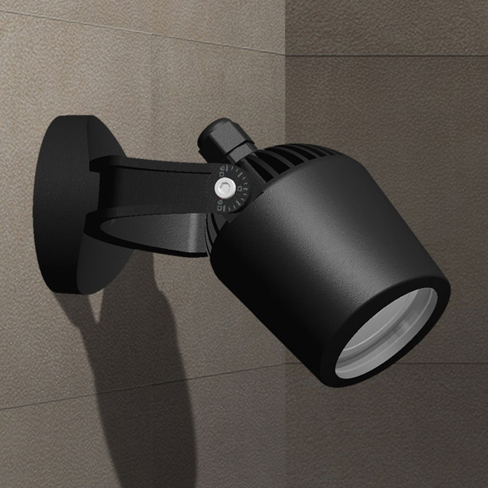 Reflector Mini Tommy, GU10, 2.9W, Multi CCT 2700K-4000K, Dimensiones: 122x127x135mm, 100-240Vac, IP66, Negro
