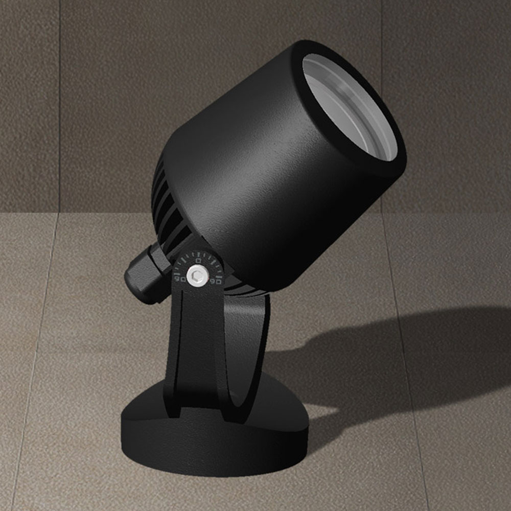 Reflector Mini Tommy, GU10, 2.9W, Multi CCT 2700K-4000K, Dimensiones: 122x127x135mm, 100-240Vac, IP66, Negro