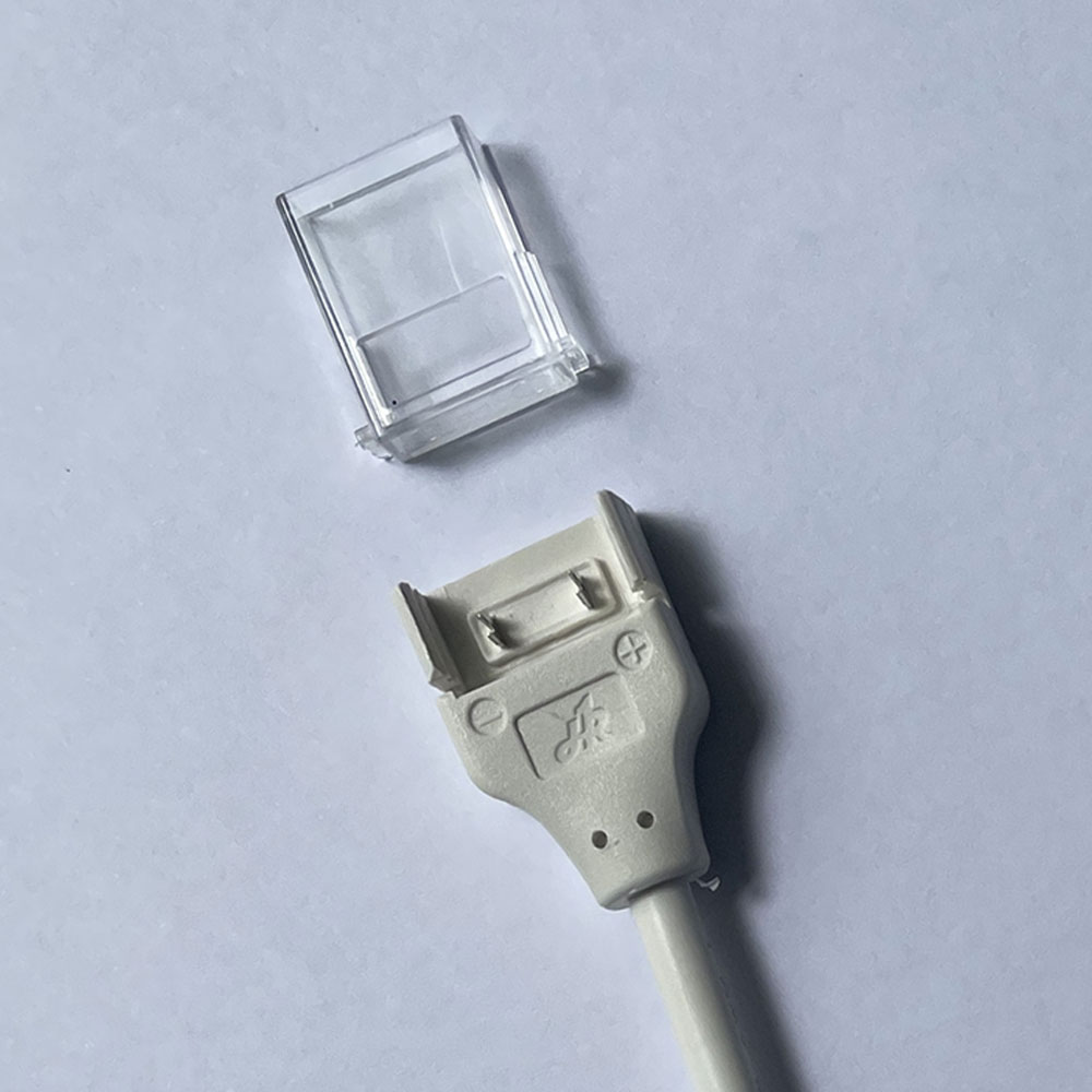 Conector p/Cinta LED Unicolor, SMD5050, para ancho (PCB) de 10mm, IP50, Incluye: Cable de un lado de 150mm
