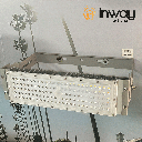 Reflector LED RayFlex de 1 módulo, 100W, 3000K Blanco Cálido, 100-277Vac, IP65, 60 Grados, Gris