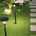 Lampara Estaca Plana Solar p/Jardin, 2W, CW 6000K, Con bateria de litio de 3.7V / 3700mAh, IP65, 100 Grados, Dimensiones: Ø150x605mm, Material: Aluminio, No incluye: Poste, estaca y pedal
