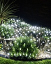 Malla Navideña LED p/Exterior, 8W, CW 6000K, 150pcs de LED, 1.5Mx1.5M, Con cable verde, IP55