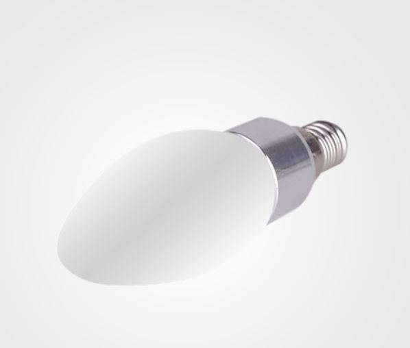 Bombilla LED Torpedo, 3W, 6000K Blanco Frío, 90-240Vac, E12, Frost, IP20, 180 Grados