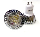 [DGPR-701933] Bombilla LED Dicroica SMD, GU10, 3W, 6000K Blanco Frío, 100-260Vac, IP20, 45 Grados