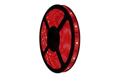 Cinta LED, SMD3528, Rojo, 12Vdc, Largo: 5Mts, Ancho: 10mm, 60Led/Mts, IP20