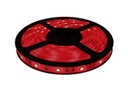 Cinta LED, SMD5050, Rojo, 12Vdc, Largo: 5Mts, Ancho: 10mm, 60Led/Mts, IP20