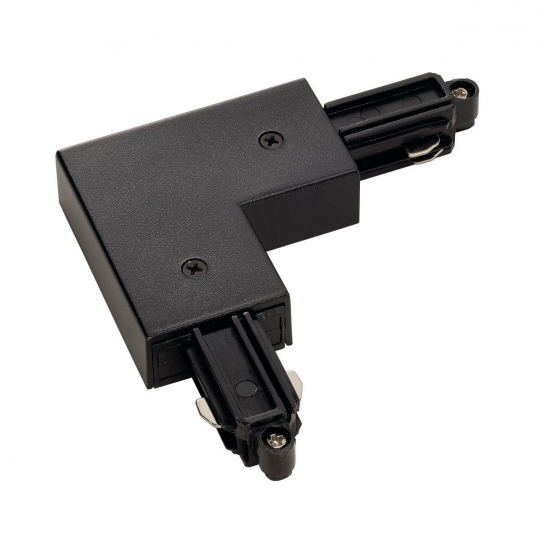 Conector en L p/Riel de Track Light de 2 cables, Superficie, Negro