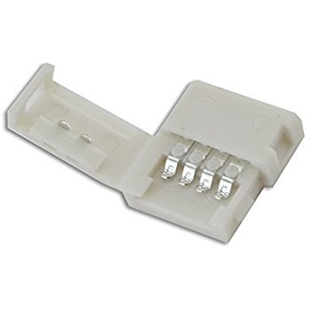 Conector p/Cinta LED SMD5050, RGB, recto PCB 14mm y 2 vías