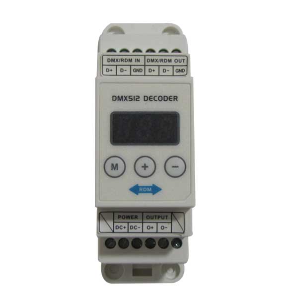 Decodificador DMX (DMX512, 5-24Vdc, 12Ax1CH)