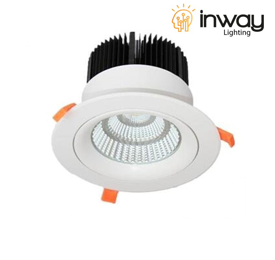 Down Light LED, Normal, Dirigible, 30W, 6000K Blanco Frío, 85-277Vac, IP20, 60 Grados