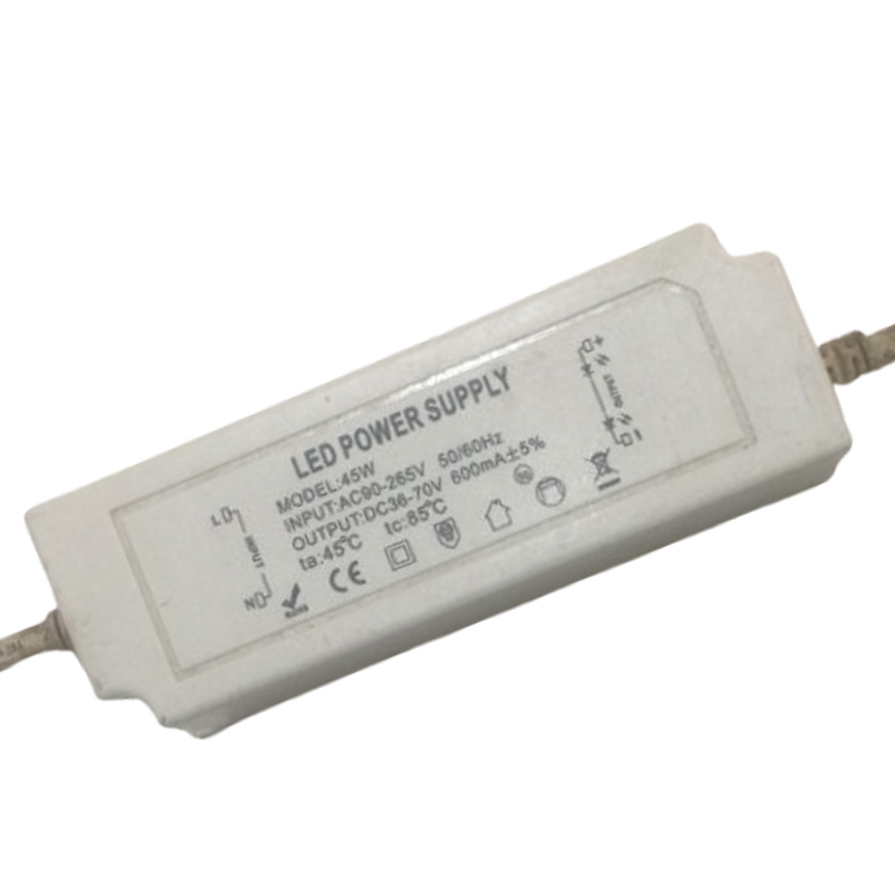 Driver p/Lámpara LED, IP20, 45W, 90-265Vac, Output: 36-70Vdc, 600mA