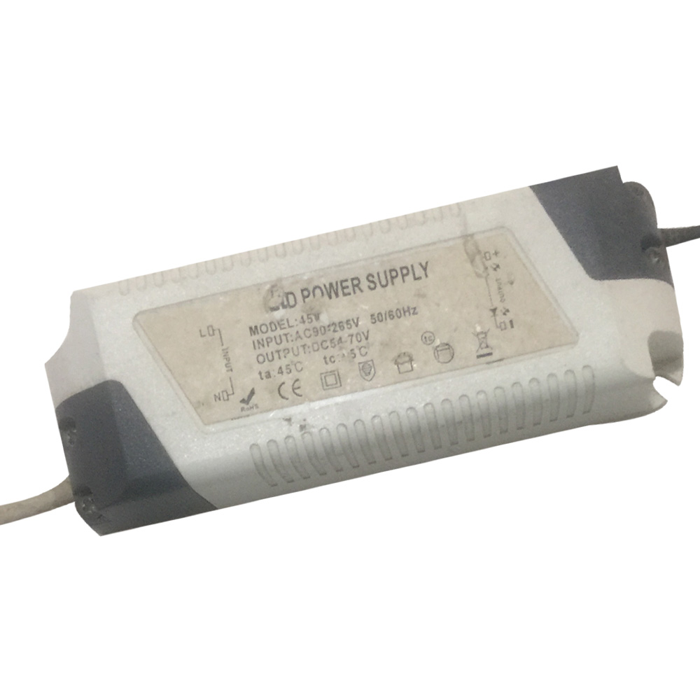 Driver p/Lámpara LED, IP20, 45W, 90-265Vac, Output: 54-70Vdc, 600mA