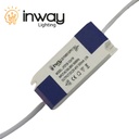 Driver p/Lámpara LED, IP20, 8-12W, 100-265Vac, Output: 24-45Vdc, 300mA