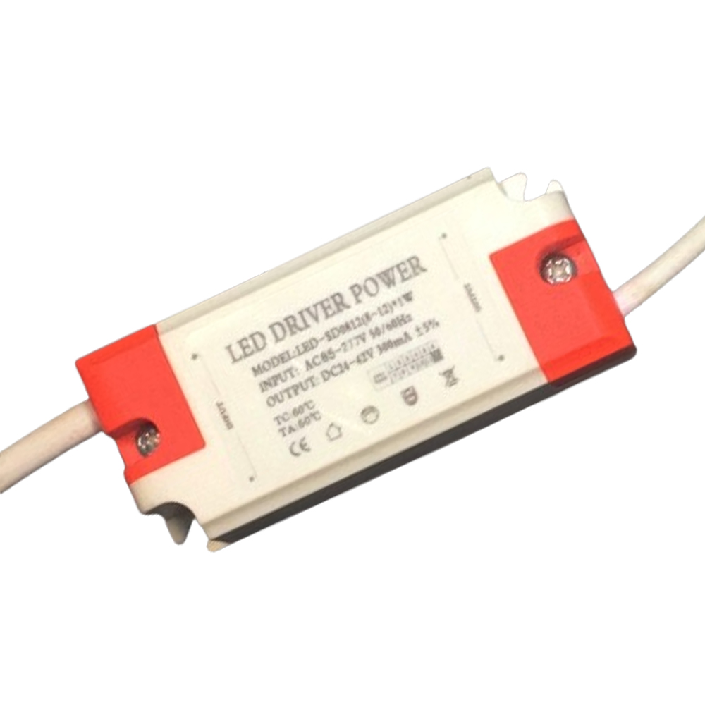 Driver p/Lámpara LED, IP20, 8-12W, 85-277Vac, Output: 24-42Vdc, 300mA