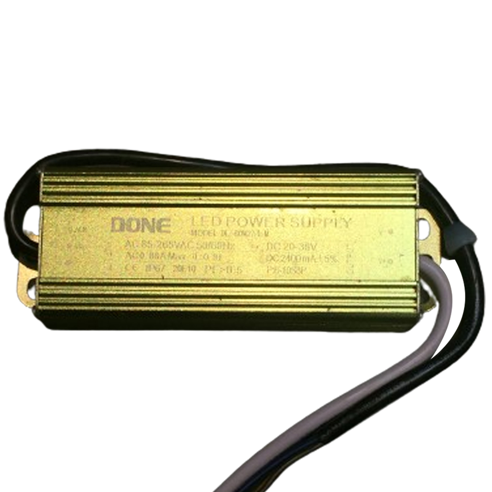 Driver p/Lámpara LED, IP65, 80W, 85-265Vac, Output: 20-36Vdc, 2400mA