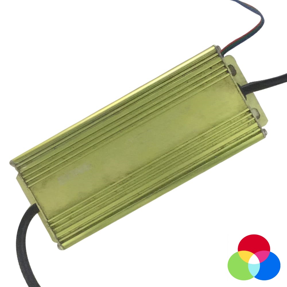 Driver p/Lámpara LED RGB, 100W, 85-265Vac, Output: 27-43Vdc, 900mAX3, IP67