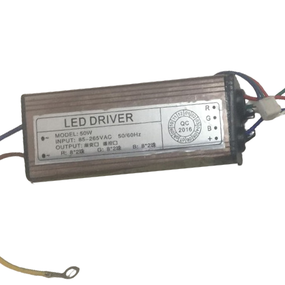 Driver p/Lámpara LED RGB, IP67, 50W, 85-265Vac