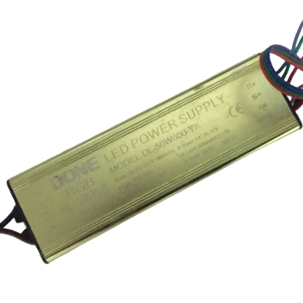 Driver p/Lámpara LED RGB, IP67, 50W, 85-265Vac, Output: 20-32Vdc, 600mAX3