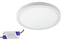 Kit Panel LED Circular Superficie, 24W, 11.5&quot;, 4000K Blanco Natural, 100-277Vac