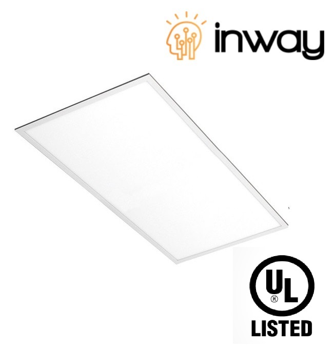 Kit Panel LED Rectangular, p/Empotrar, 60W, 24&quot;x48&quot; (600x1200mm), 6000K Blanco Frío, 6000Lm, 100Lm/W, 100-277Vac, Con Driver Integrado (UL), Dimmable de 0-10Vdc