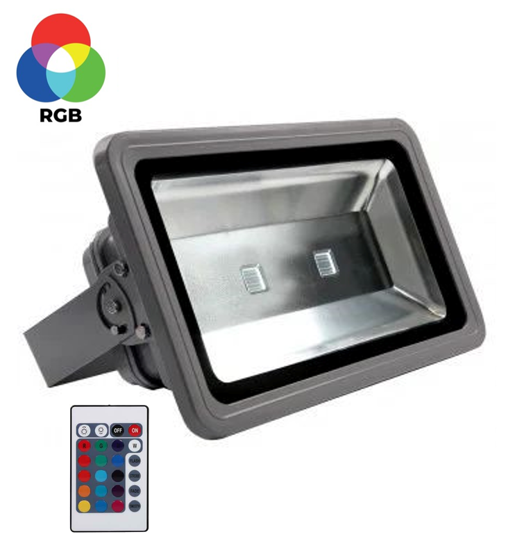 Reflector COB LED (CH), 100W, 2x50W, RGB, 85-265Vac, IP65, 120 Grados, Con Control