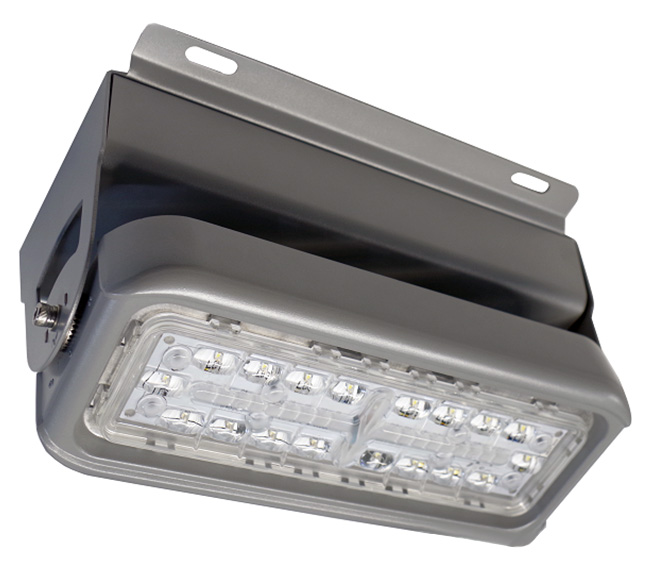 Lámpara Wall Pack LED FL6C-1, 60W, 5000K, M8B, 1390, 120x100 Grados, Luxeon 3030, 60,000 horas de vida útil, 100-277Vac, IP68, Gris