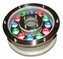 Lámpara LED p/Fuente tipo dona, 12W, DGU-001, RGB, 24Vdc, IP68, 60 Grados