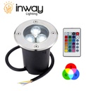 [DGPR-751767] Lámpara p/Piso Empotrable, 3W, RGB, 85-260Vac, IP65, 38 Grados