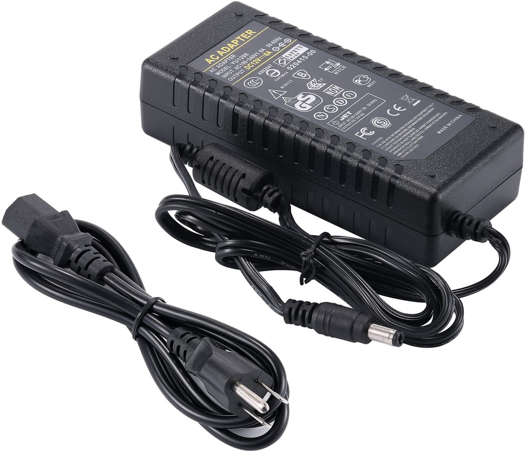 Fuente / Power Supply, 60W, 12Vdc, 5A, 100-240Vac, IP20, Voltaje Constante Corriente Variable