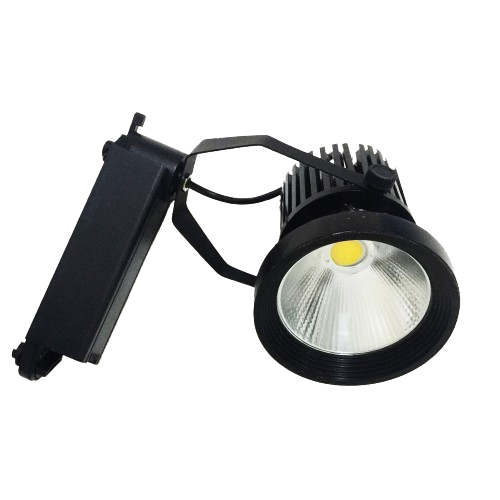 Lámpara de Riel (Track light) 0615 de 2 cables, 20W, 3000K Blanco Cálido, 100-260Vac, Negro