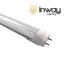 [DGPR-507645] Tubo T8 LED, FP>0.9, 18W, 48"(120cm), G13, 4000K Blanco Natural, 100-277Vac, Alimentación Doble, Clear, Aluminio-PC , 105Lm/W
