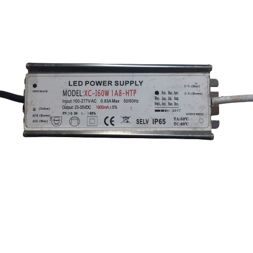 Driver p/Lámpara LED, IP65, 60W, 100-277Vac, Output: 23-35Vdc, 1800mA