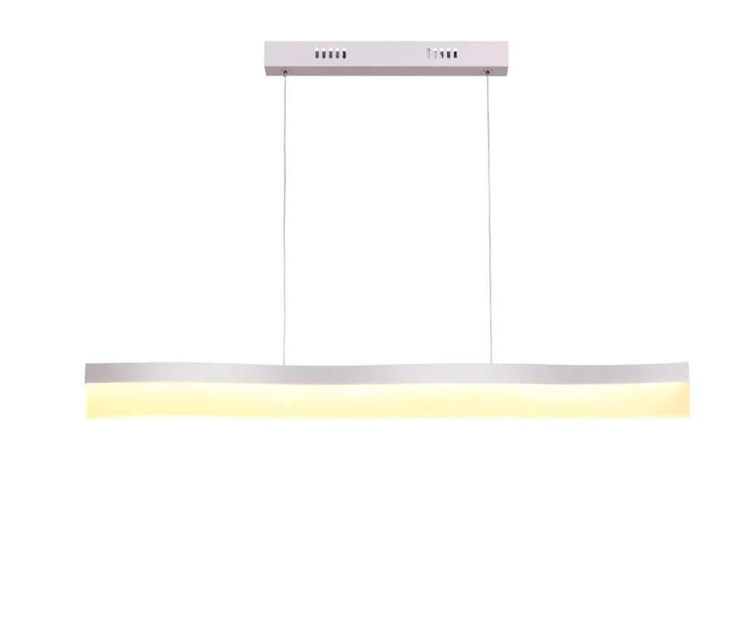 Lámpara LED Decorativa Colgante, DG50762P, 20W, 4000K Blanco Natural, 85-265Vac, Dimensiones: 1000x50x1200mm, IP20