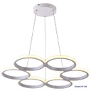 [DGPR-1021707] Lámpara LED Decorativa Colgante, DG60657P, 72W, CW 6000K, 85-265Vac, Dimensiones: 600x600x1200mm, IP20